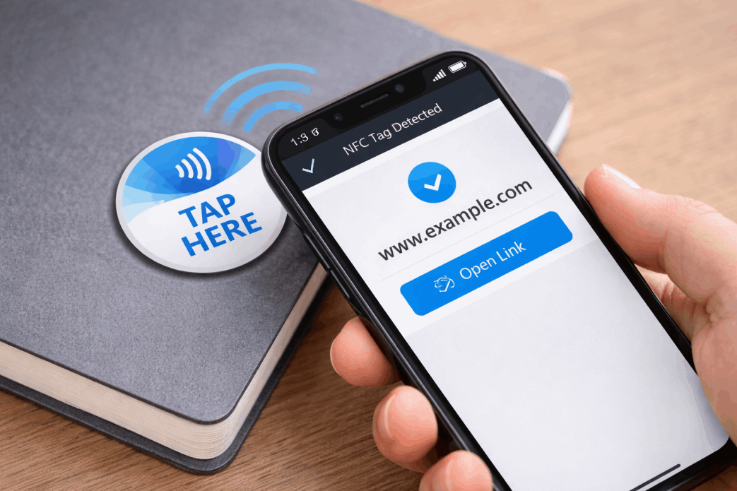 Tap the NFC tag